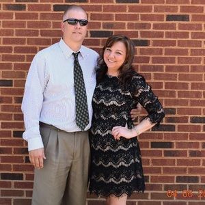 Beautiful black lace shift  dress